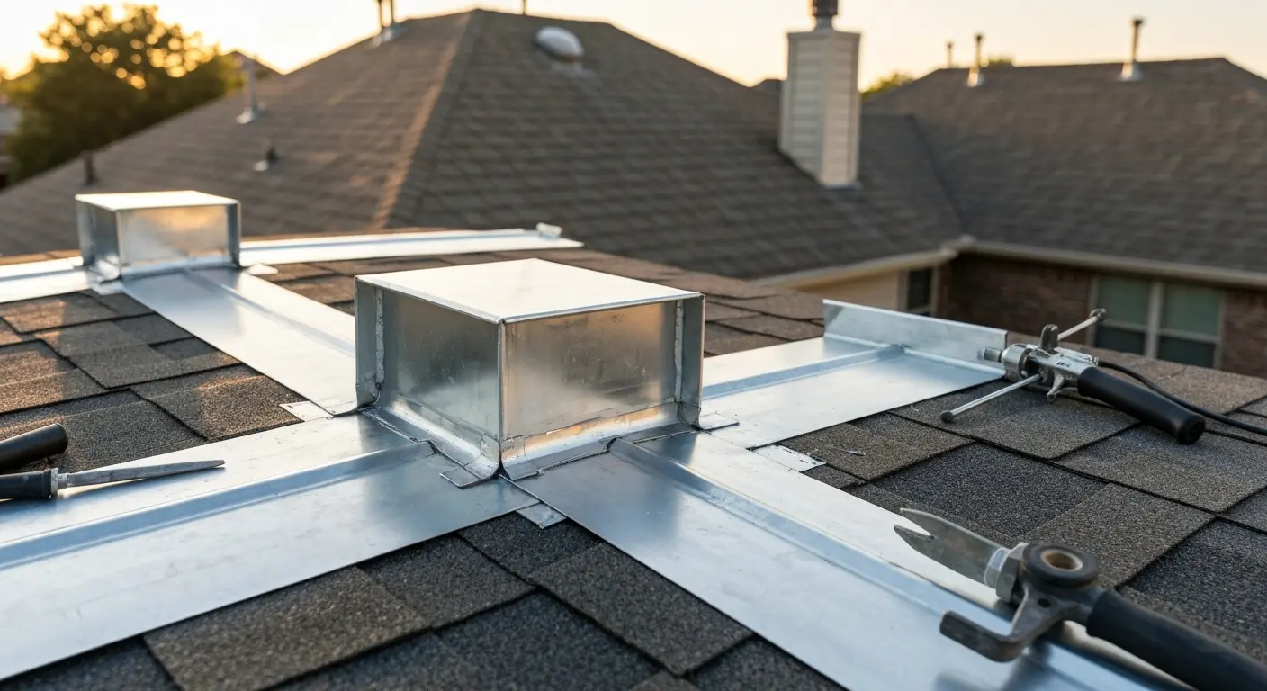 Roof flashing repair Prosper