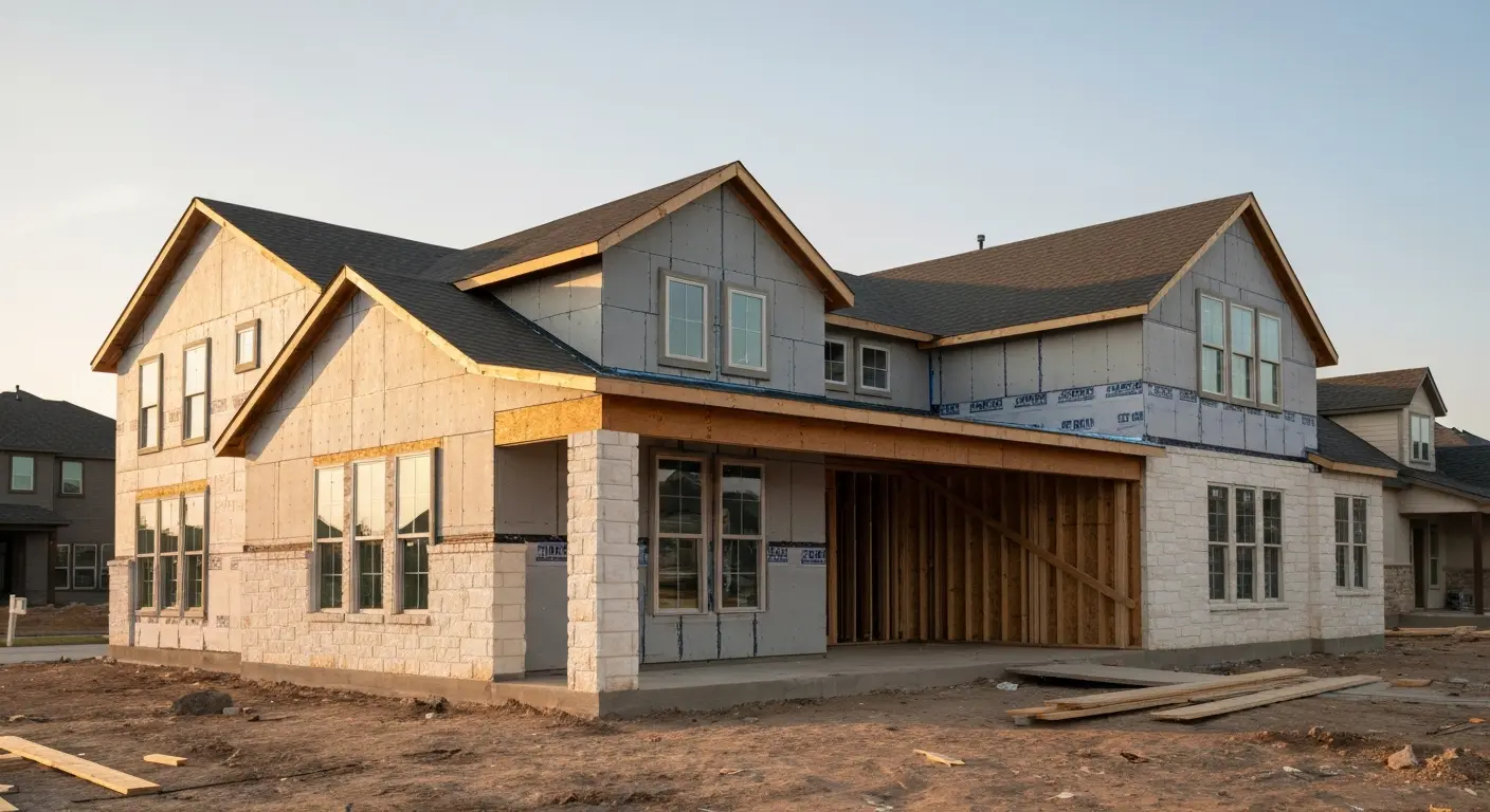 Custom home construction in Melissa