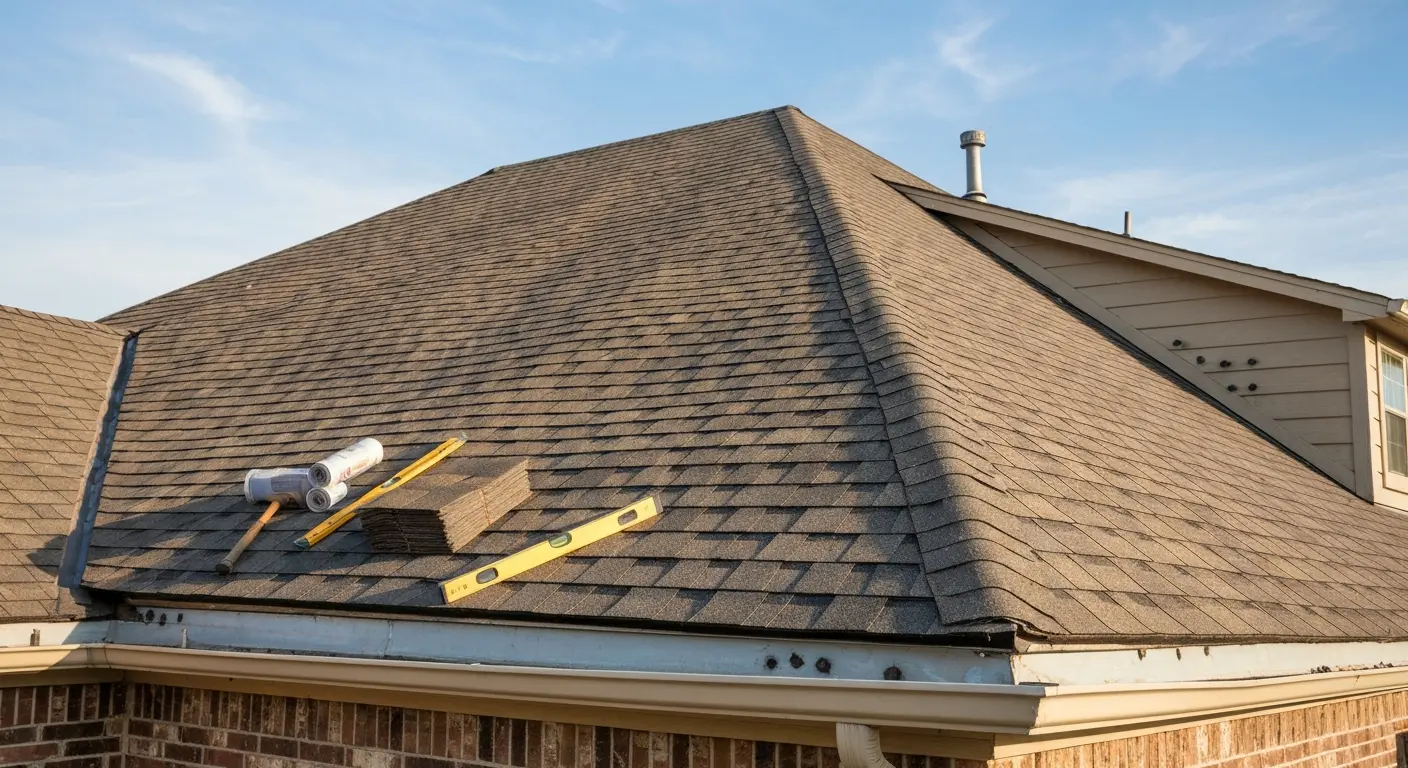 Storm damage roof repair