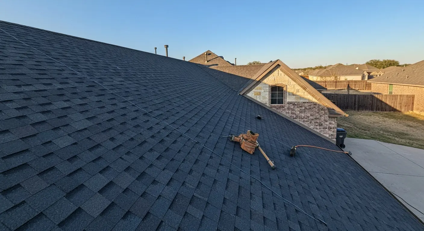 Asphalt shingle roof