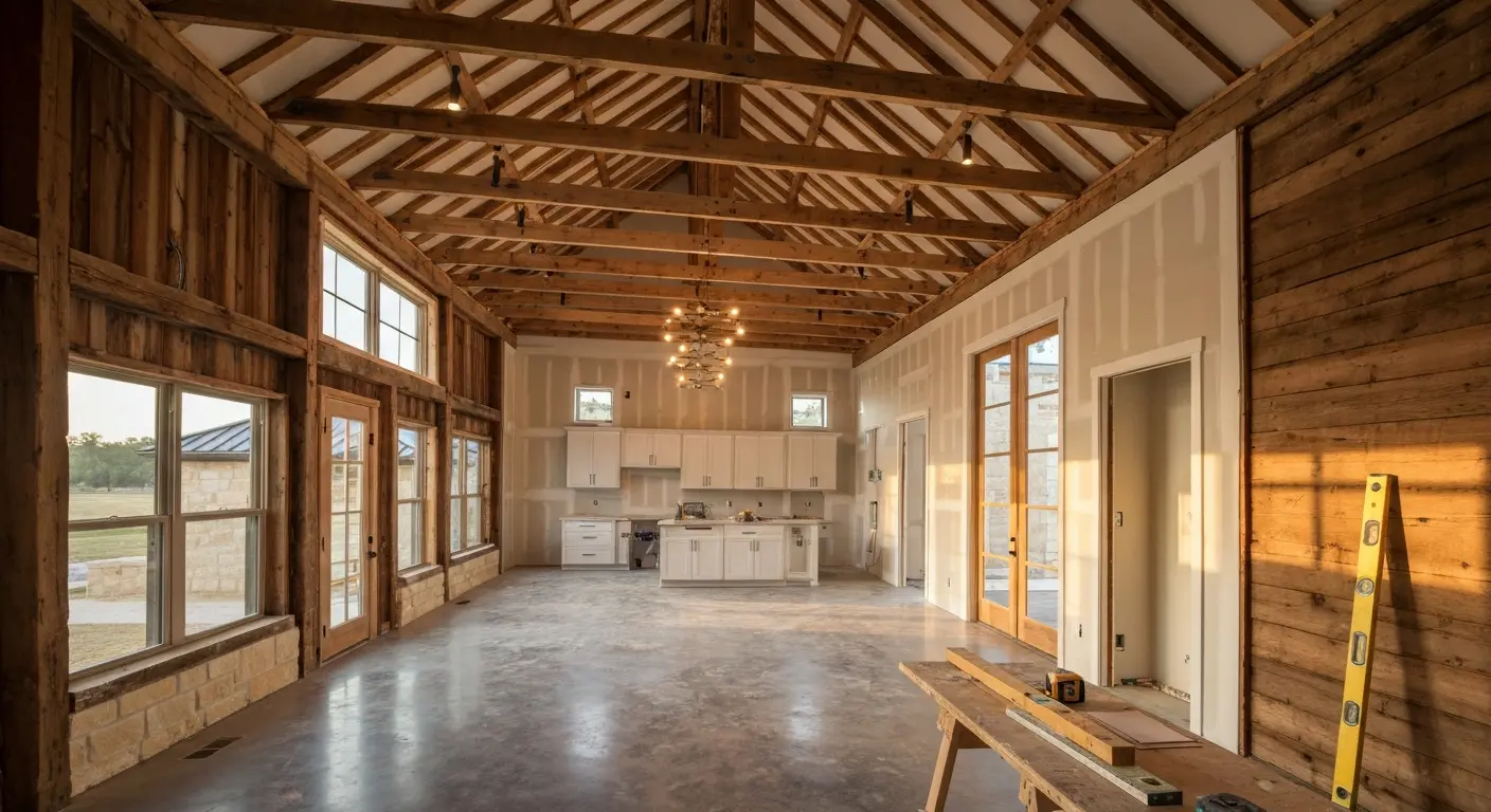 Barndominium construction