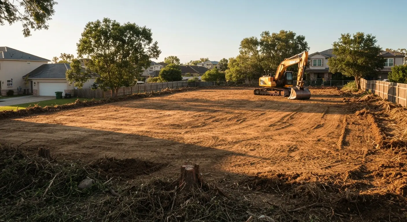 Residential land clearing project