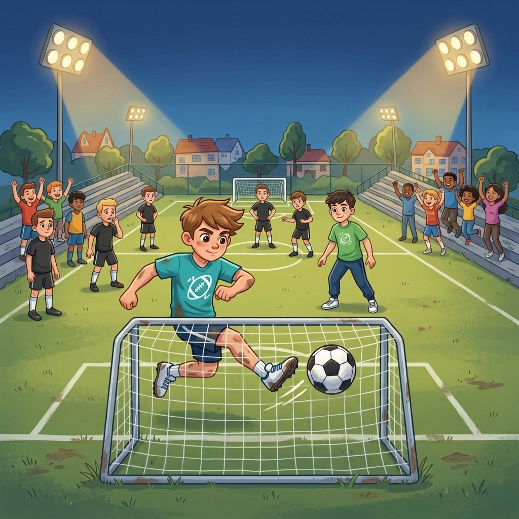 Szene aus der Geschichte mit Max und Linus