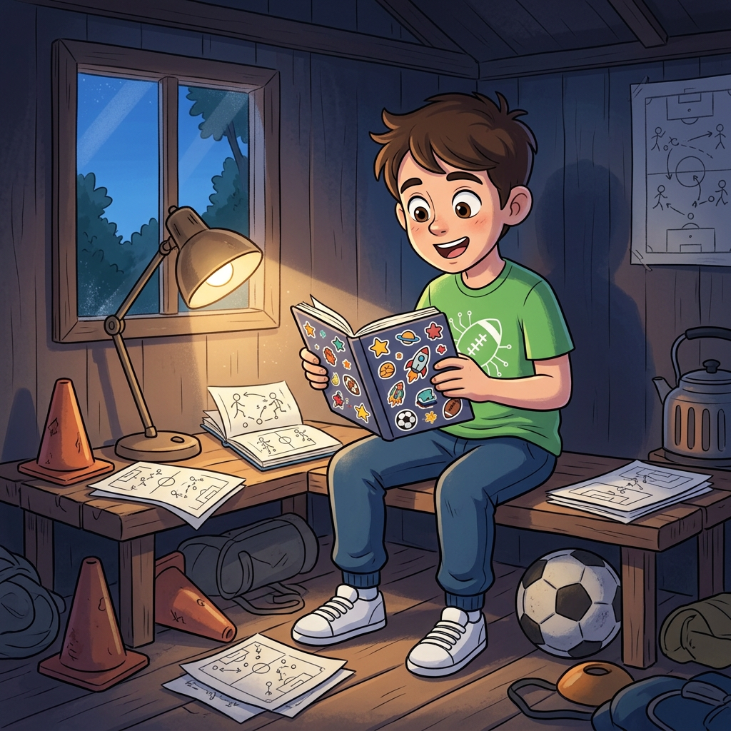 Szene aus der Geschichte mit Max und Linus