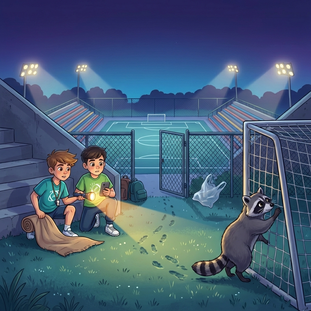 Szene aus der Geschichte mit Max und Linus