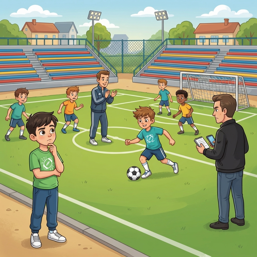 Szene aus der Geschichte mit Max und Linus