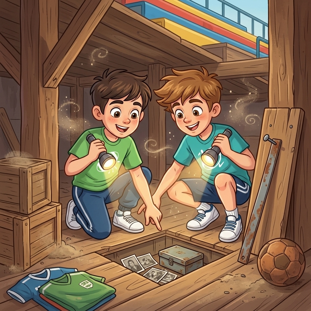 Szene aus der Geschichte mit Max und Linus