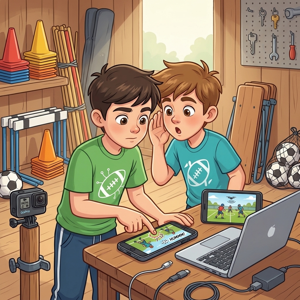 Szene aus der Geschichte mit Max und Linus