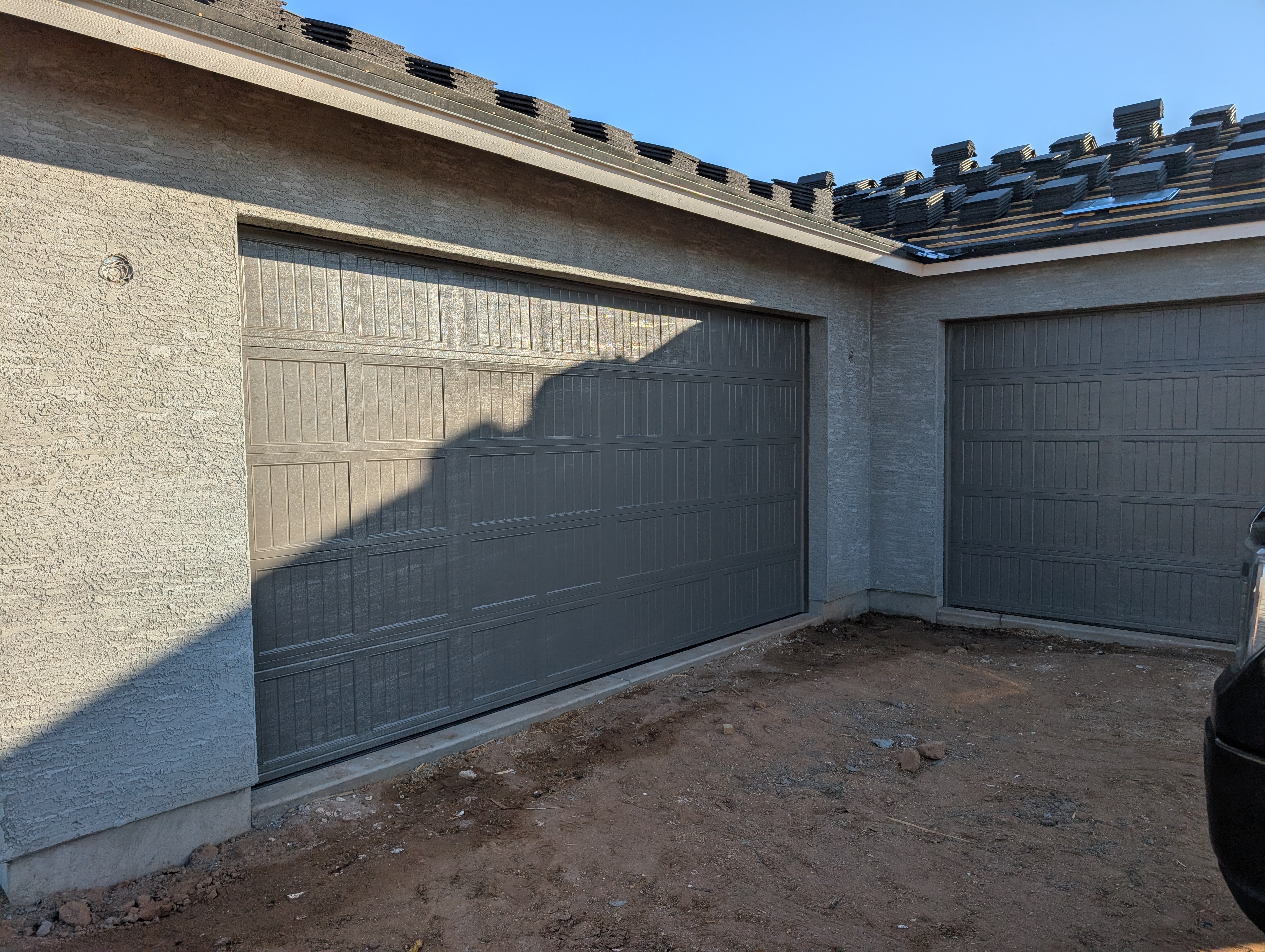 Hinged Overhead Door opener installation project