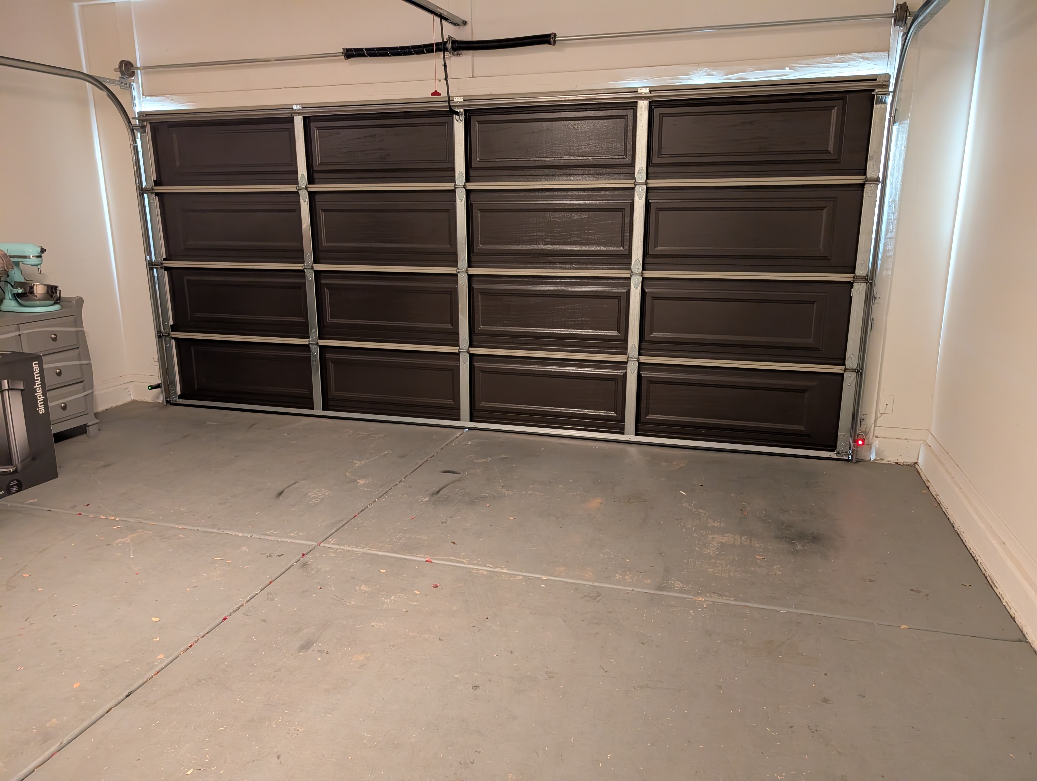 Hinged Overhead Door panel replacement project