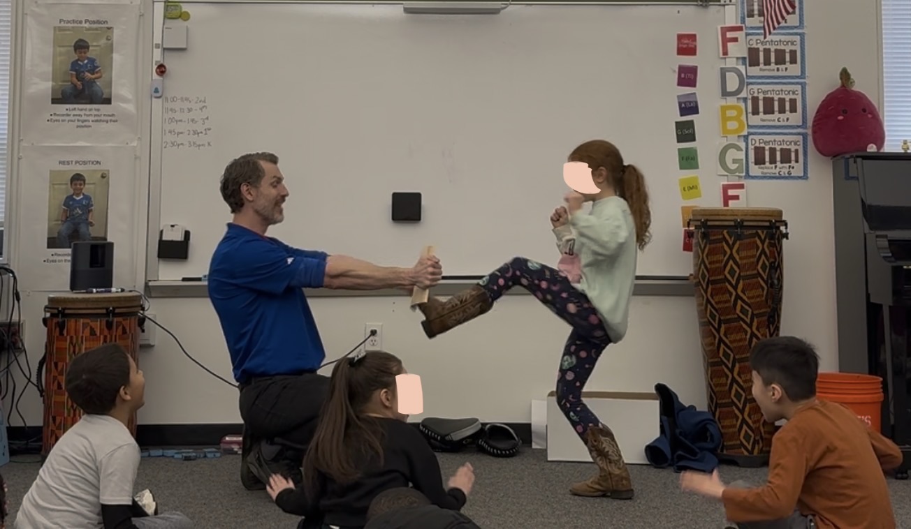 Board Breaking at Weems Elementary