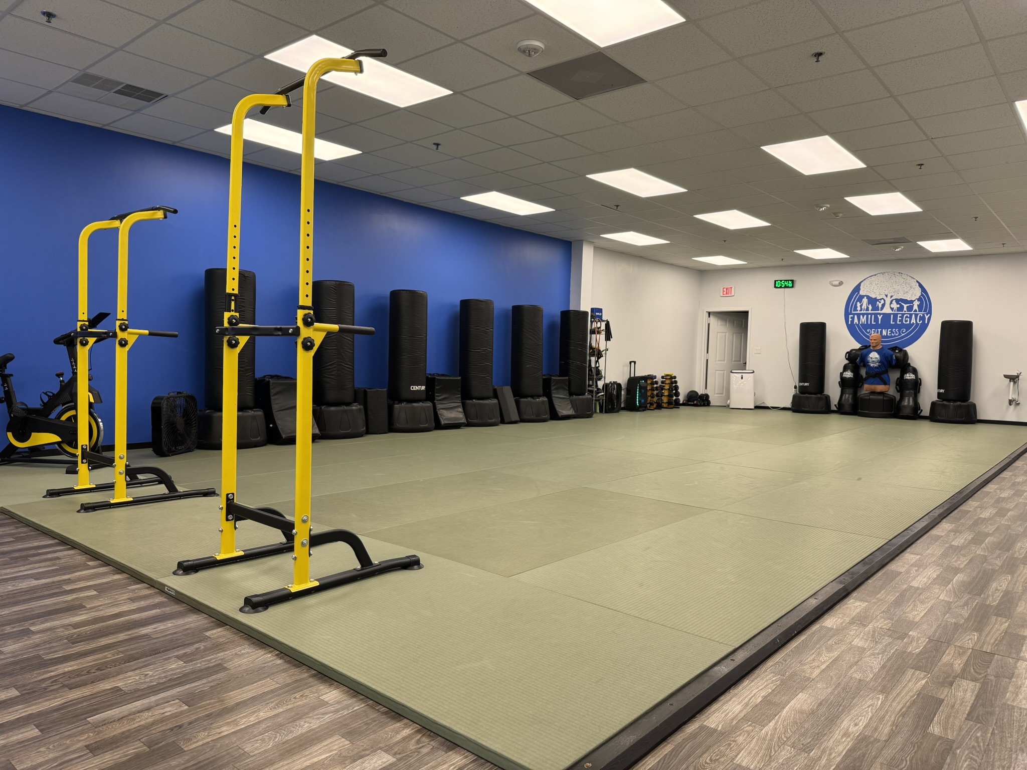 Training at Family Legacy Fitness inside Manassas Mall