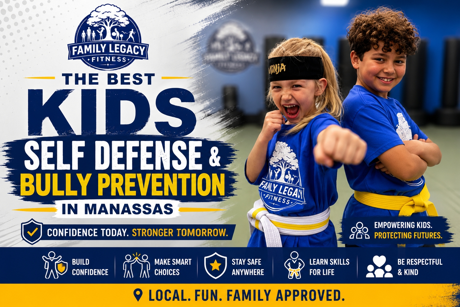 Best kids self defense classes in Manassas Va