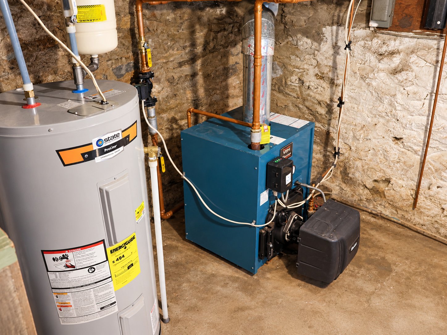 Systems and utility area at 107 Walnut St