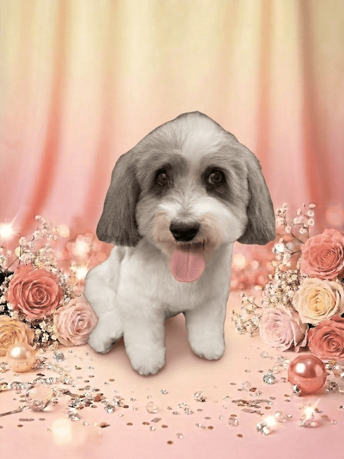 Happy groomed dog