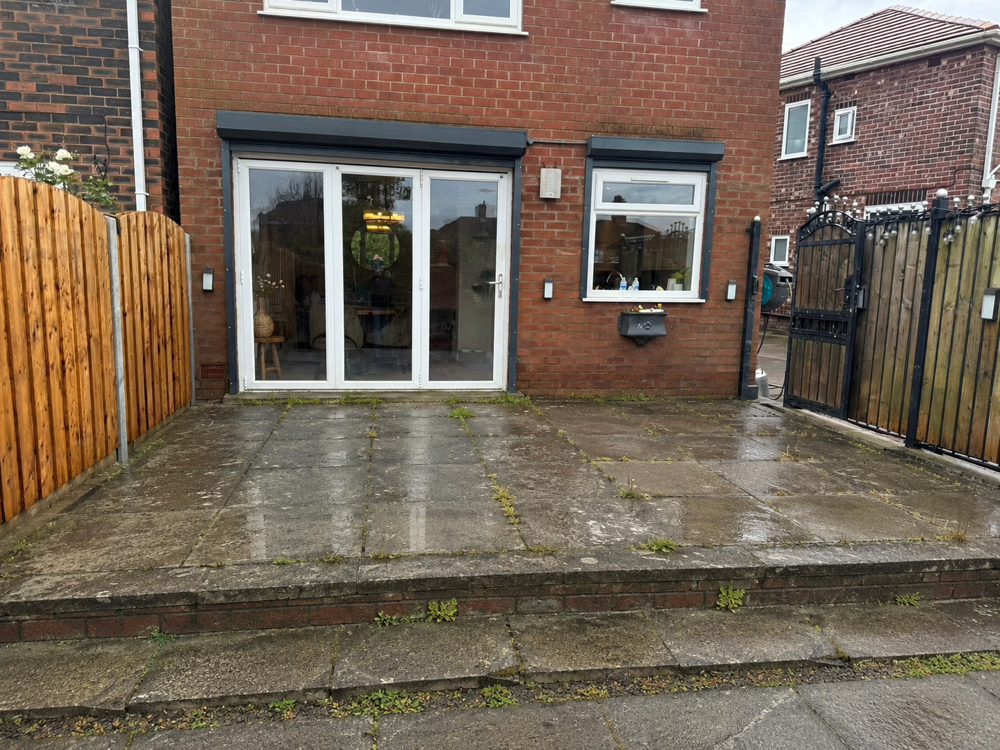 Patio transformation — before