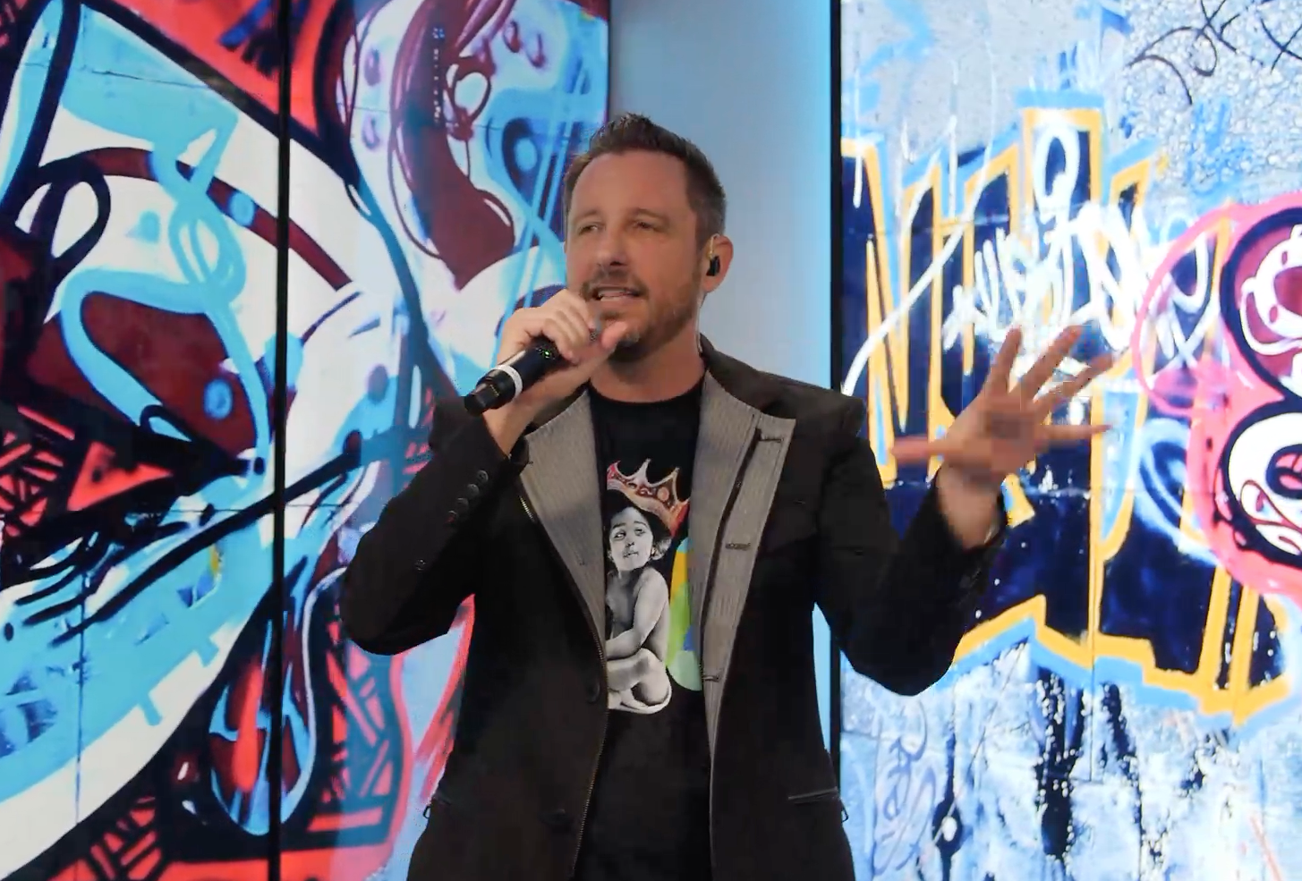 Sean D. Stewart on stage