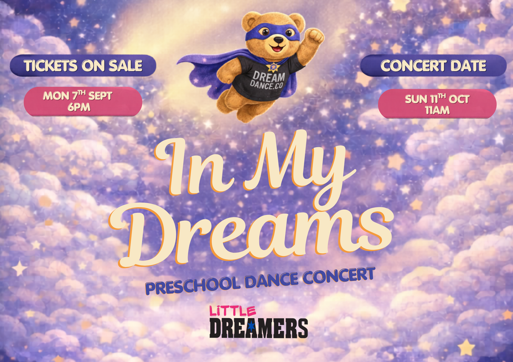 Little Dreamers In My Dreams concert poster
