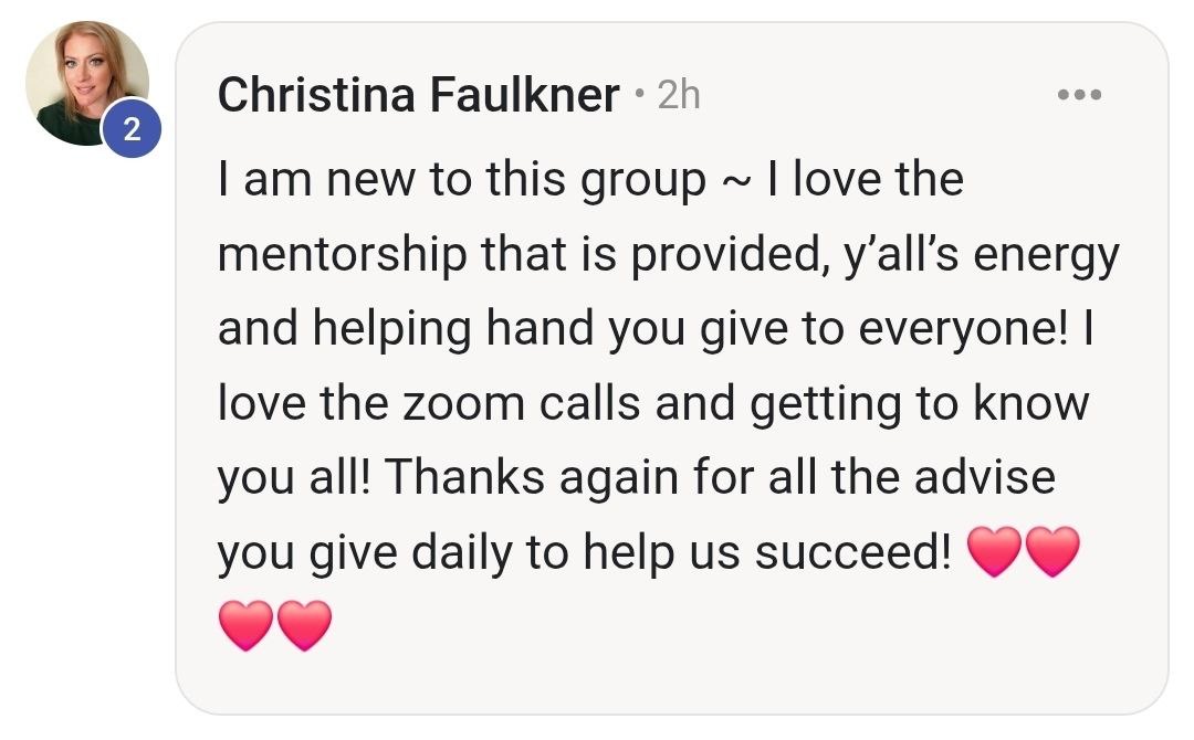 Real testimonial from a Boss Suite member (4)