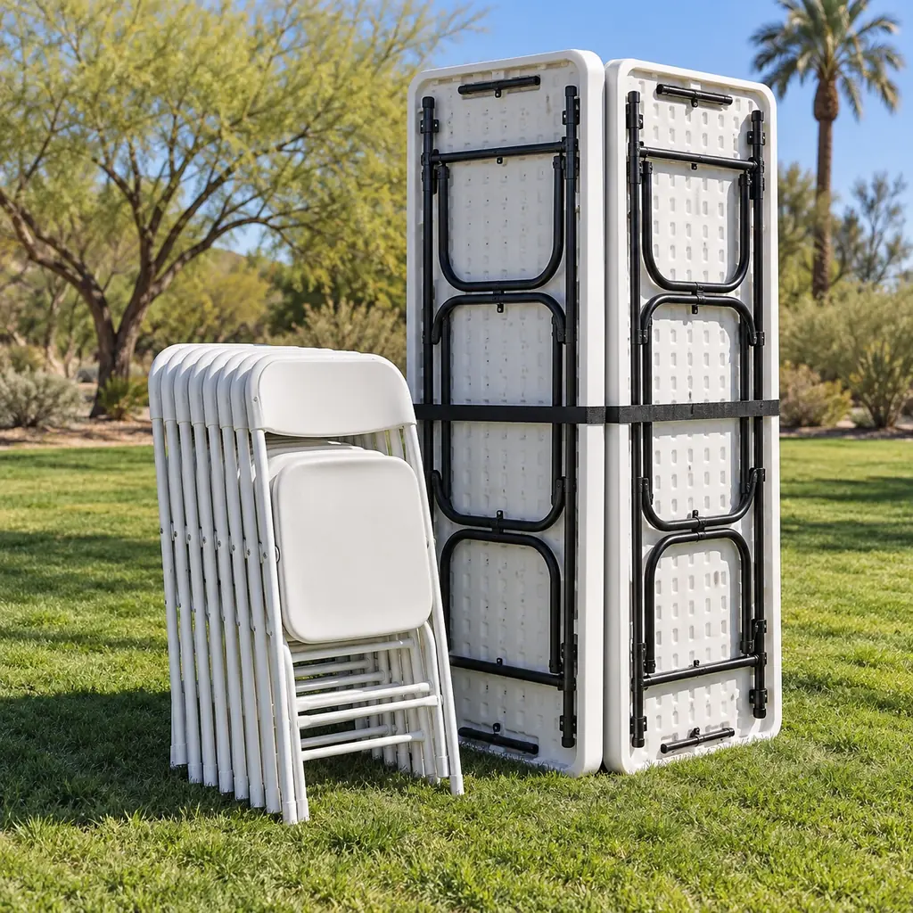 Chairs ready for guests