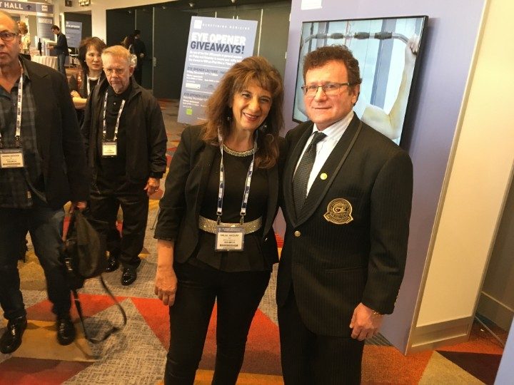Dr. Dalal Akoury meets Dr. Robert Goldman, a leading voice in anti-aging medicine, at a medical conference