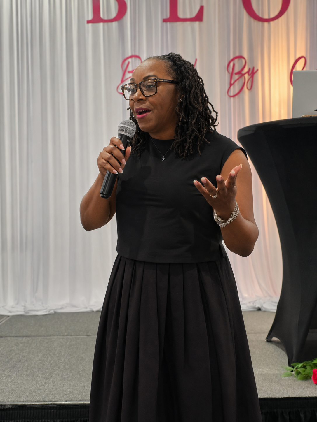 Taushauna Burrel speaking