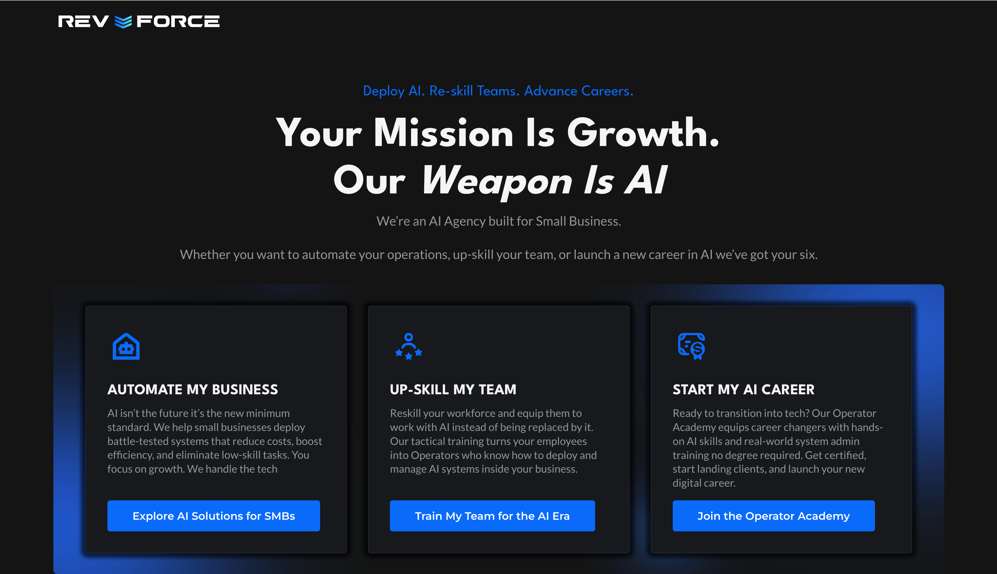 RevForce | AI Agency Built for Small Businesses