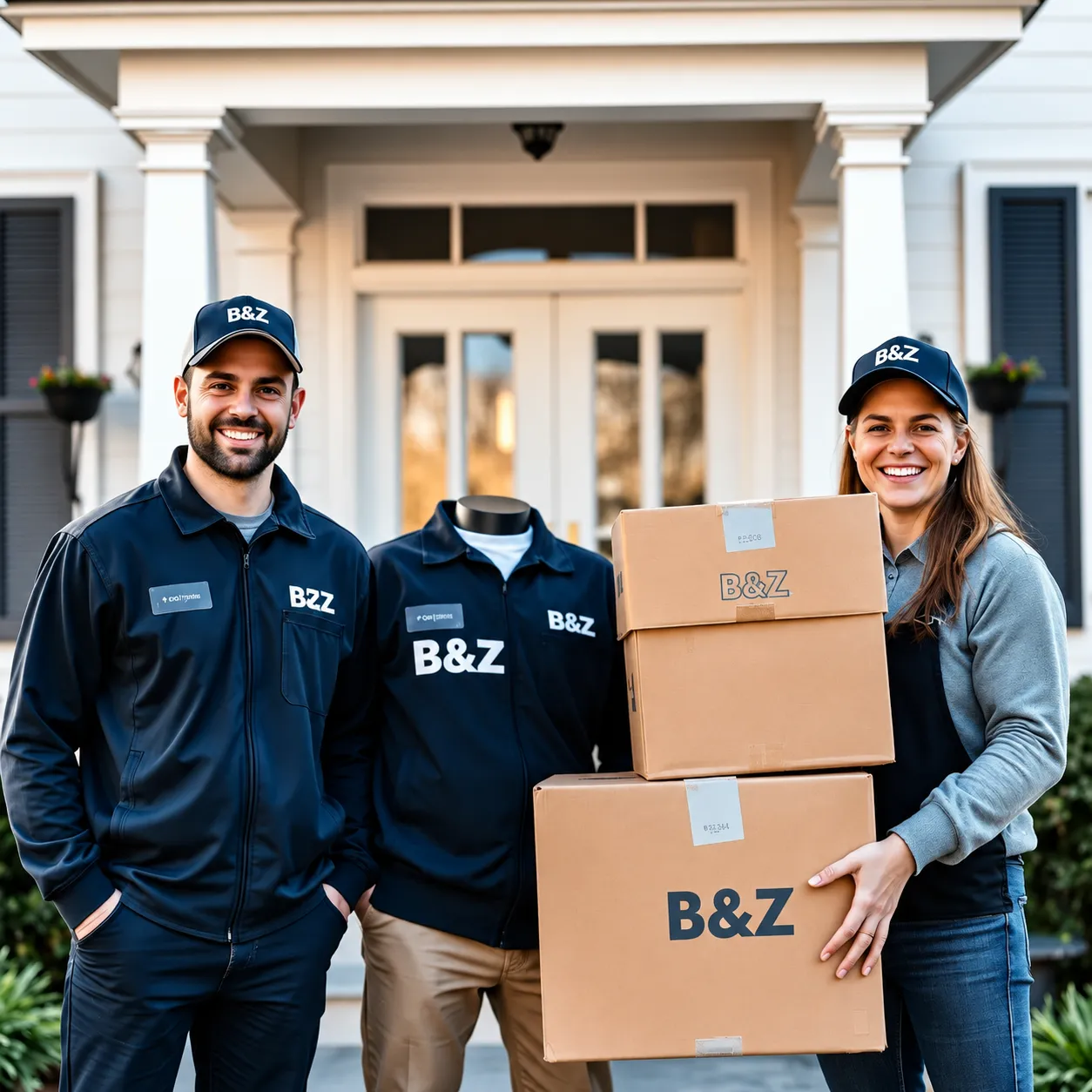 B&Z Moving Company team loading a truck