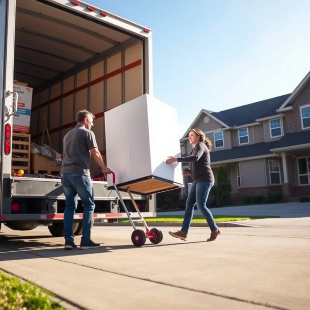 B&Z movers loading furniture carefully