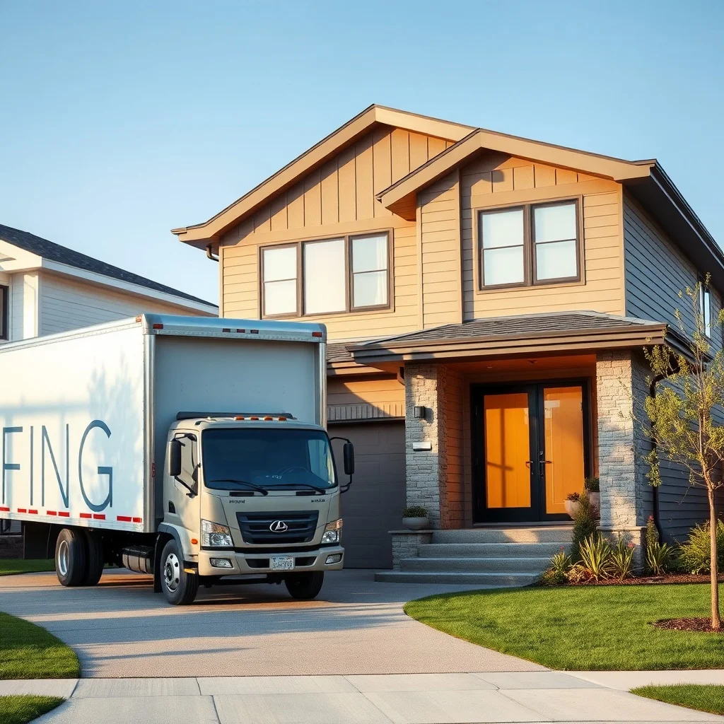 B&Z mover helping a residential customer