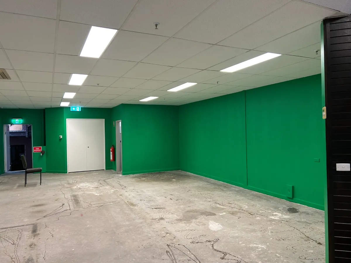 Commercial pop-up retail space painted by ABM Painting for the Australian Open Melbourne