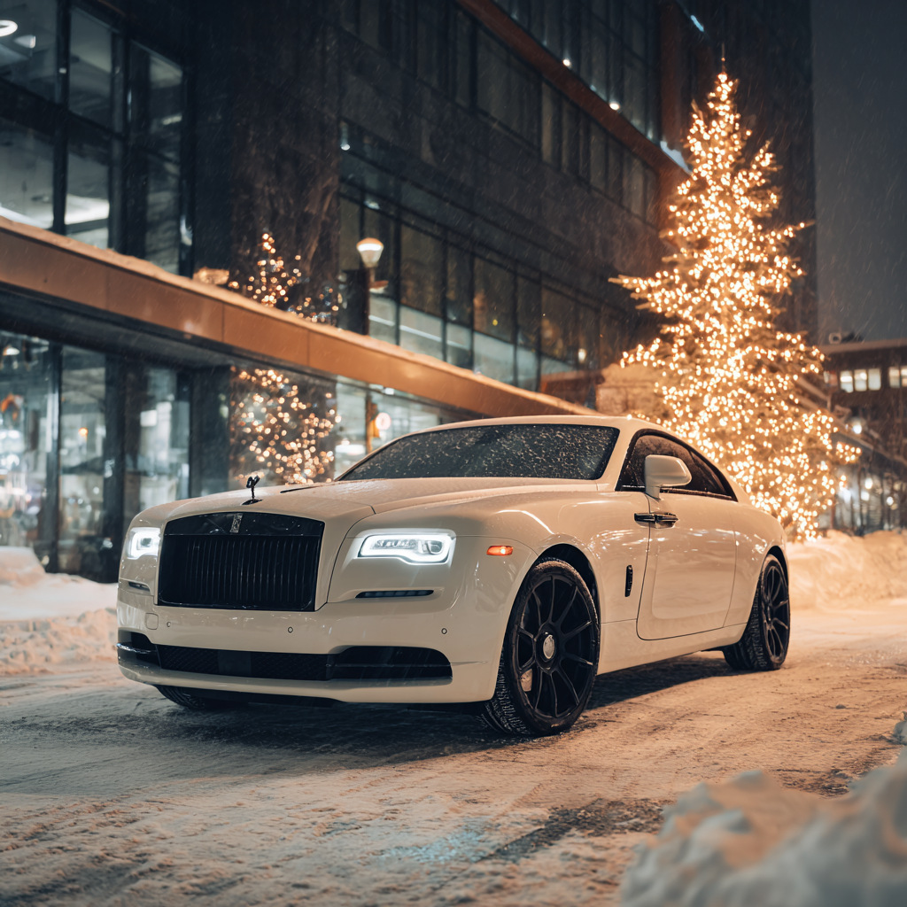 a blue sports car parked next to a body of water