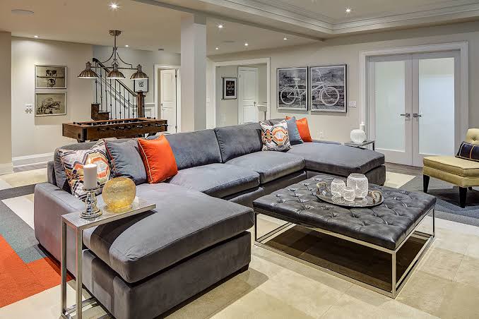 Martinez full basement renovation featuring a private guest bedroom suite