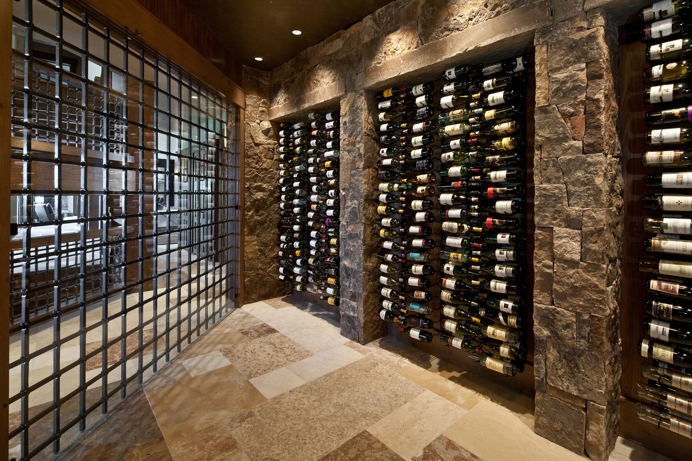 Summerville luxury wet bar and wine display basement transformation in Augusta, GA