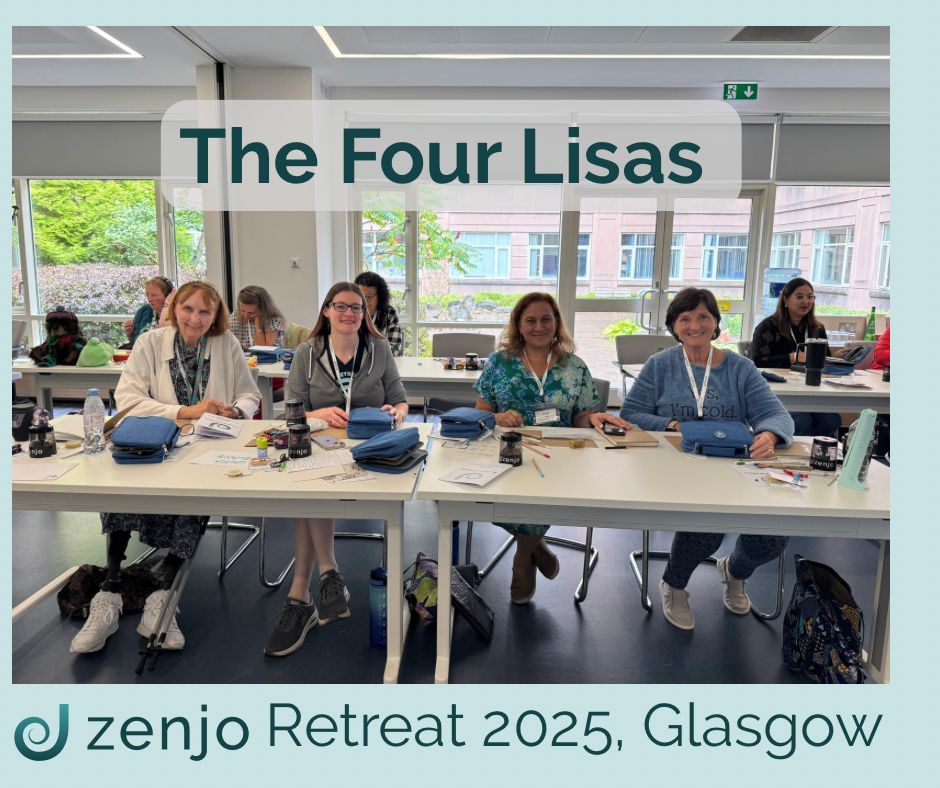 The four Lisas at the Zenjo Retreat 2025 in Glasgow