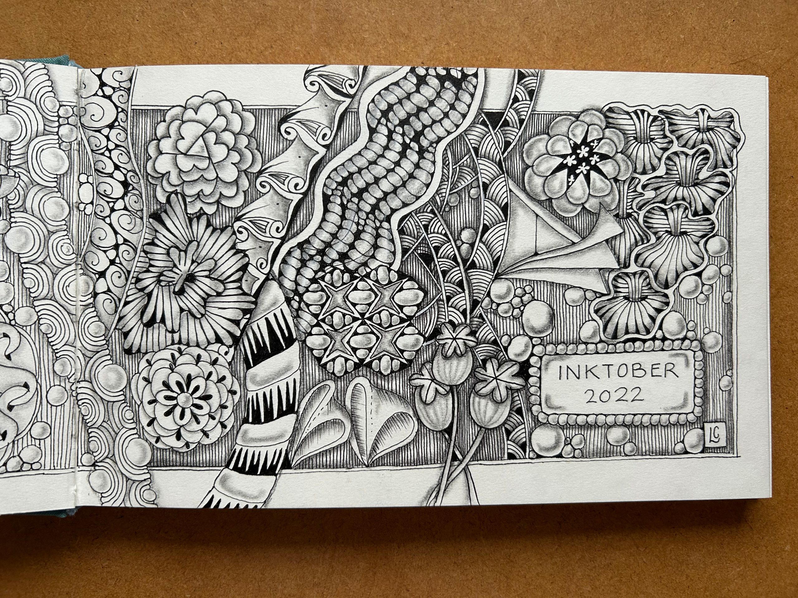 Tangles drawn by Lisa Crow in a page from her sketchbook Tangles drawn by Lisa Crow in a page from her sketchbook