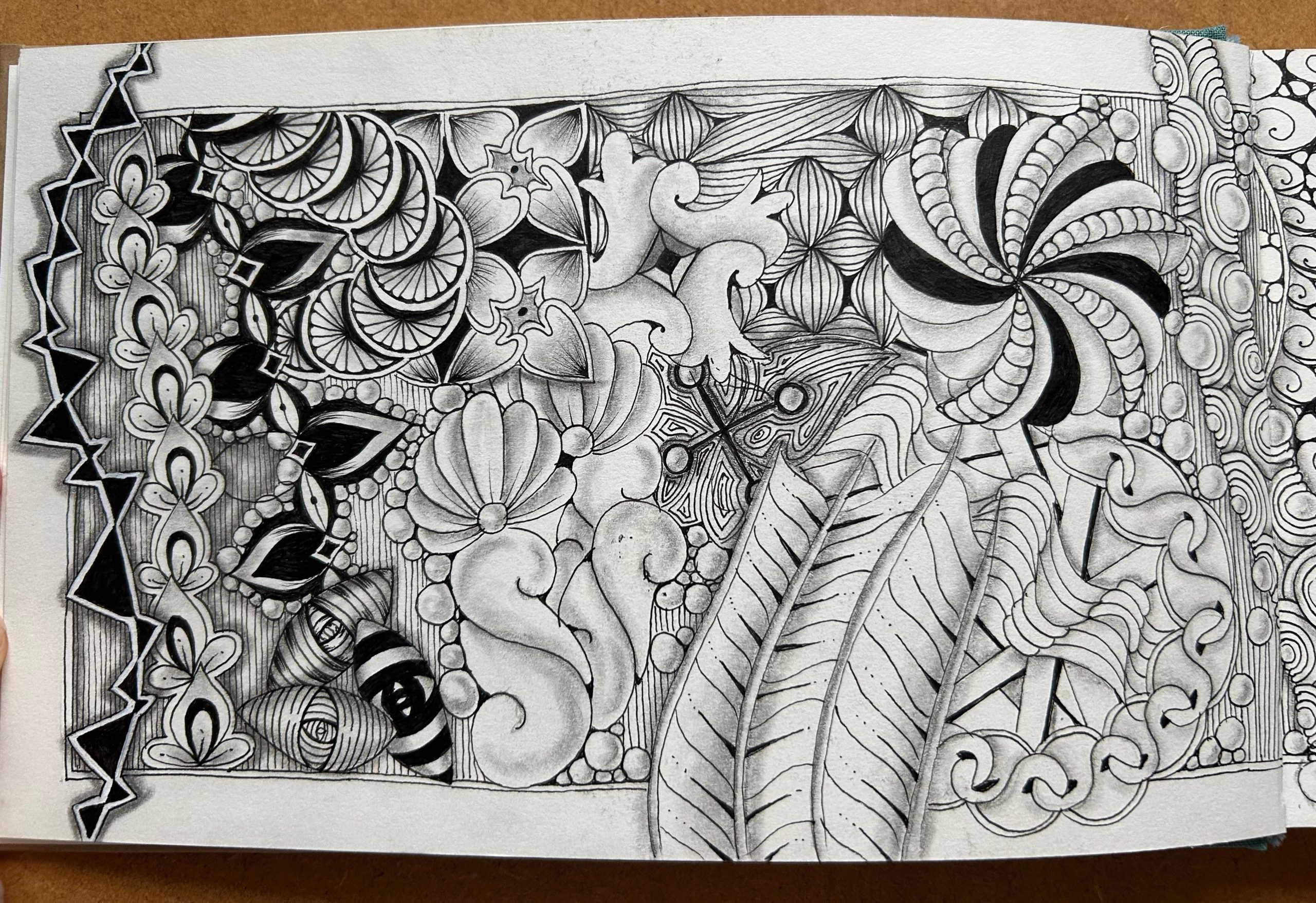 A page of tangles created for the Inktober Tangles 2022 challenge A page of tangles created for the Inktober Tangles 2022 challenge