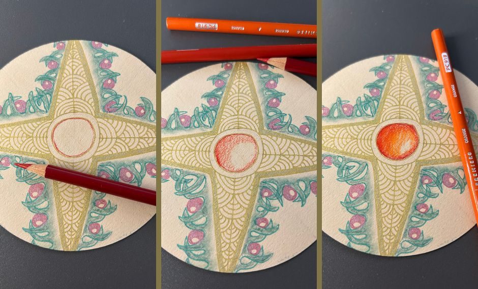 Christmas Compass Rose Adding Zen Gems Zentangle Wee Crafty Crow Certified Zentangle Teacher Lisa Crow