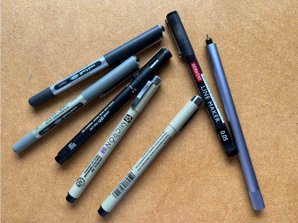 A range of pens recommended by Lisa Crow for The Zentangle® Method. A range of pens recommended by Lisa Crow for The Zentangle® Method.