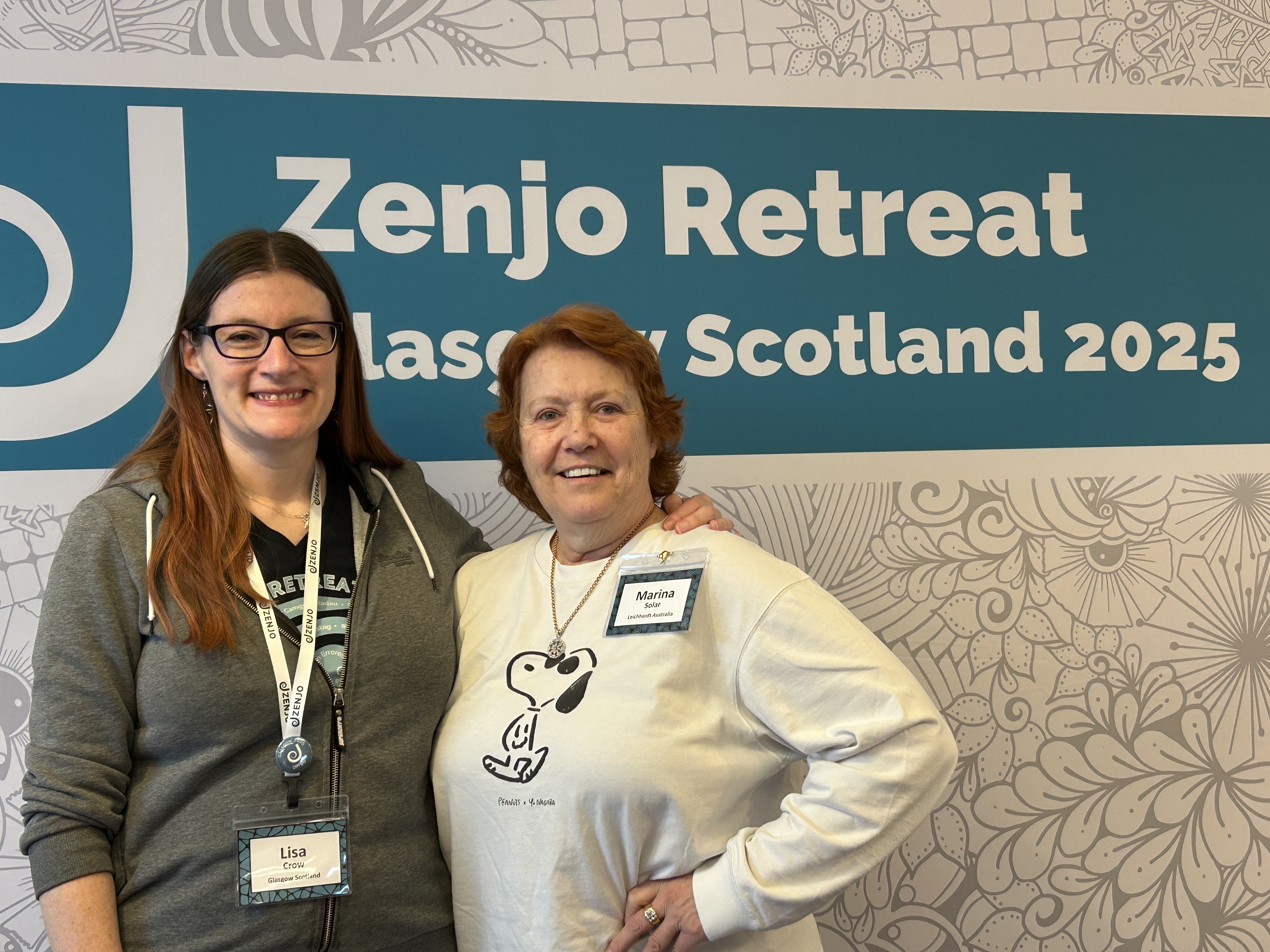 Lisa Crow and Marina Solar at the Zenjo Retreat 2025
