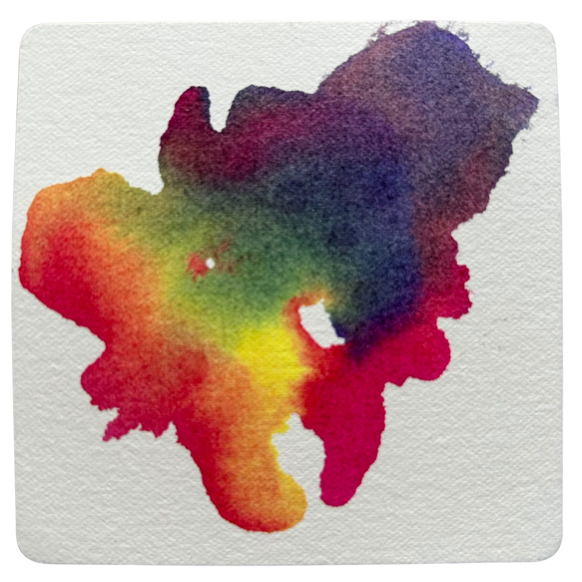 Tile prepped for map tangling by Lisa Crow CZT.