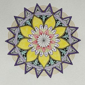 A mandala created by Lisa Crow.