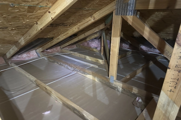 Fiberglass batt insulation works well for new construction or attics with standard joist spacing.