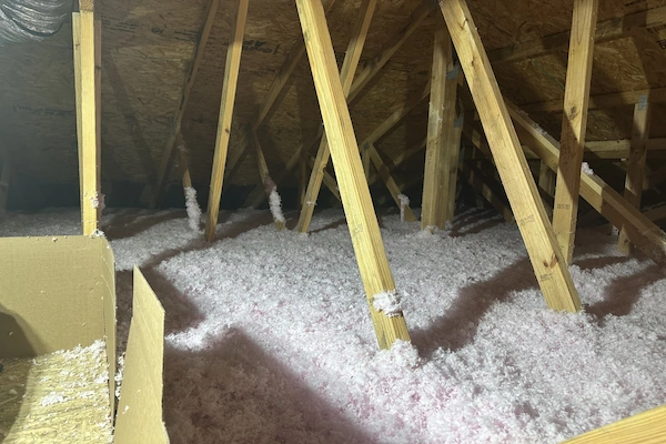Materials like blown-in fiberglass insulation are safe, effective, and often made from recycled materials. Materials like blown-in fiberglass insulation are safe, effective, and often made from recycled materials.