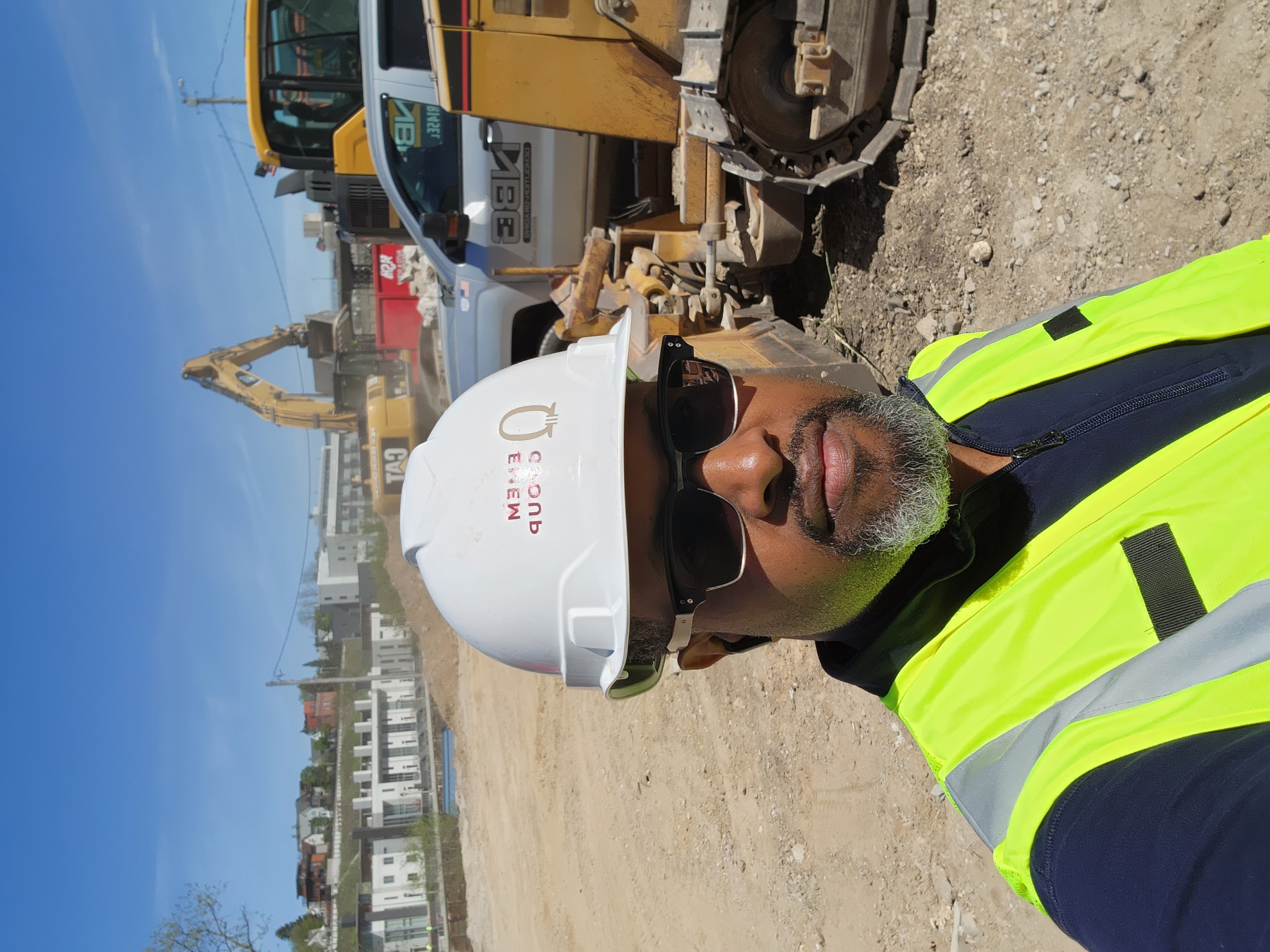 Deshea Agee on a real estate development site