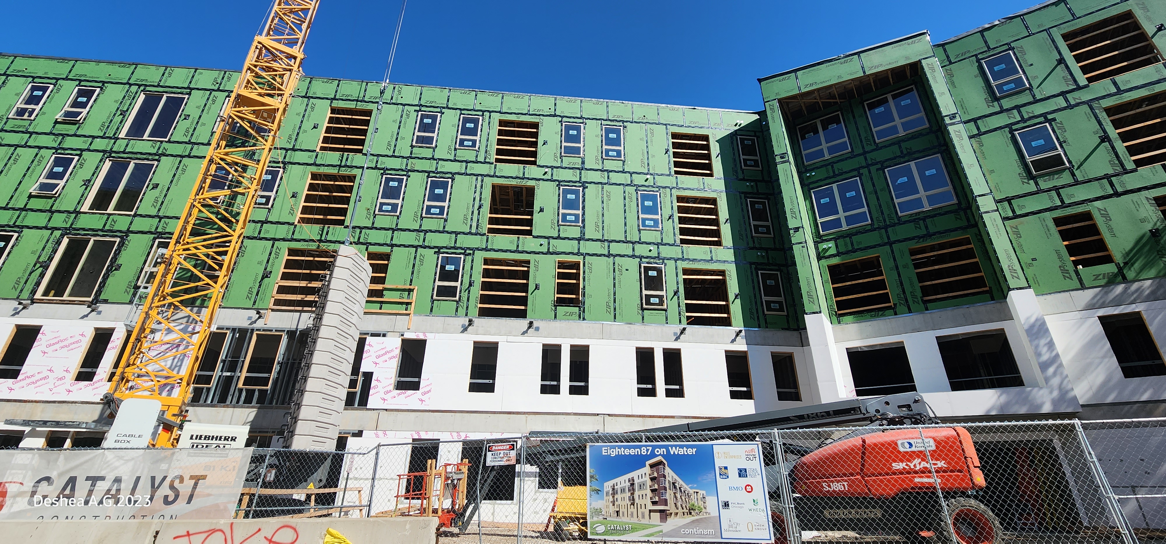 Eighteen87 on Water under construction