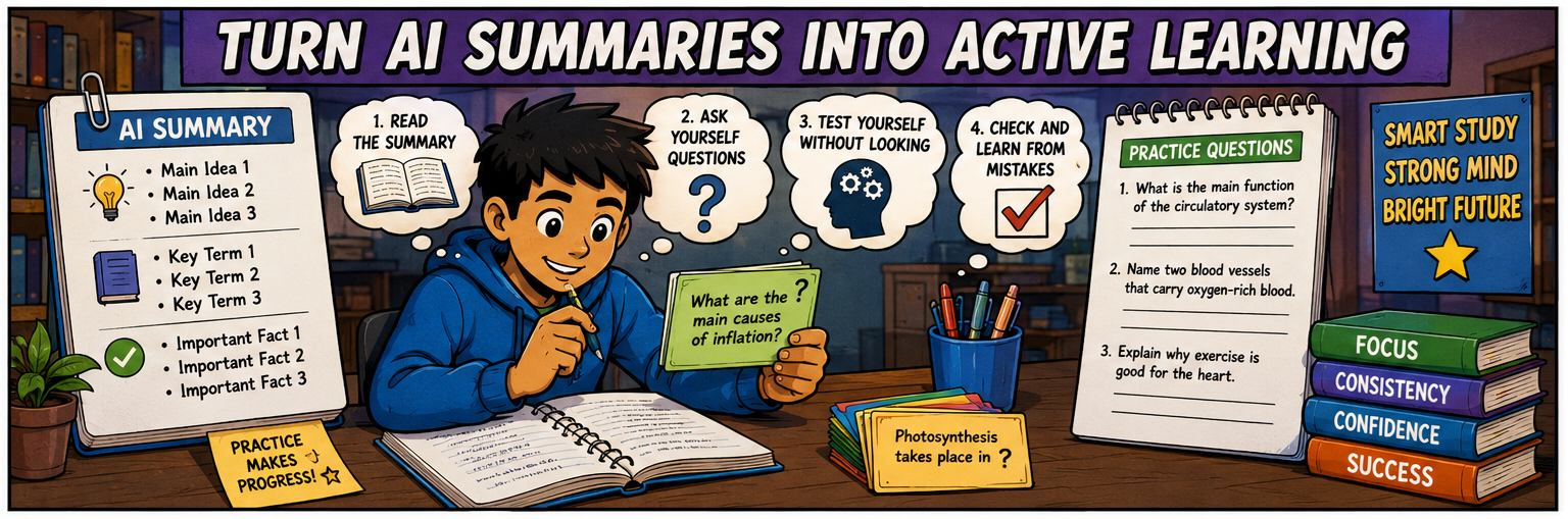 Turn AI Summaries Into Active Learning Turn AI Summaries Into Active Learning