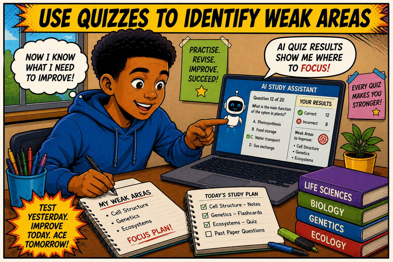 Use Quizzes To Identify Weak Areas