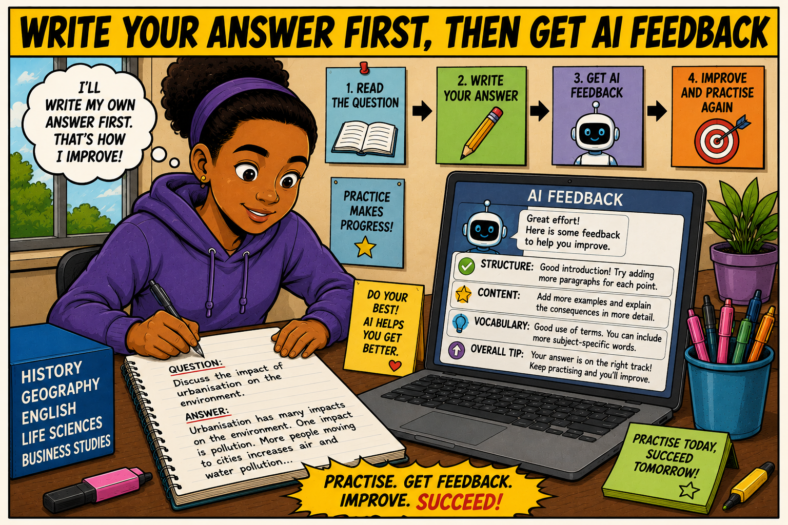Write Your Answer First, Then Get Feedback Write Your Answer First, Then Get Feedback