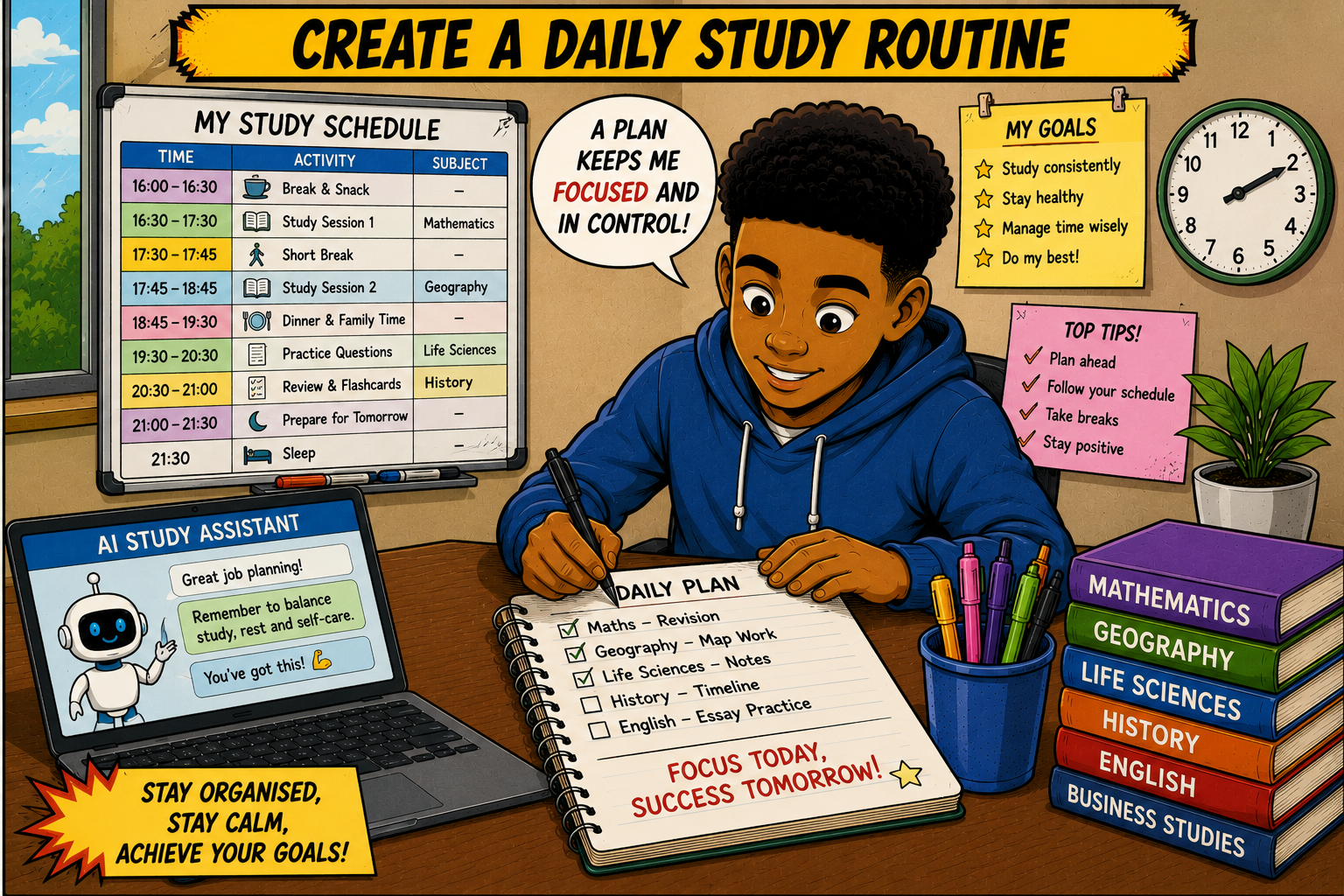Create a Daily Study Routine Create a Daily Study Routine